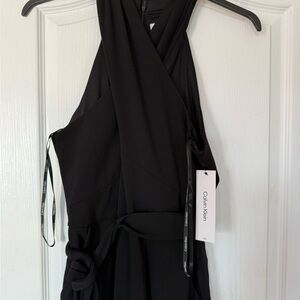Calvin Klein Black Sleeveless Jumpsuit